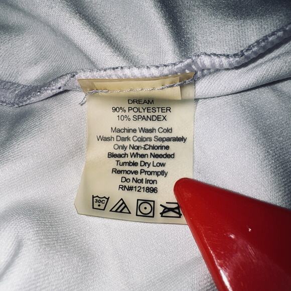 Title Nine Dream Dress XL Purple Panel Watercolor Pattern Cap Sleeve Scoop Neck - Picture 6 of 8